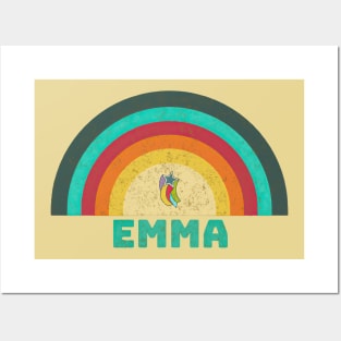 Emma- vintage rainbow washed style Posters and Art